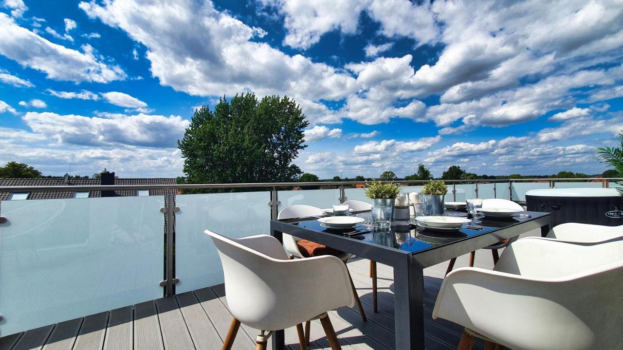 Penthouse Mit Whirlpool Im Herzen Von Niedersachsen Burgwedel  Esterno foto