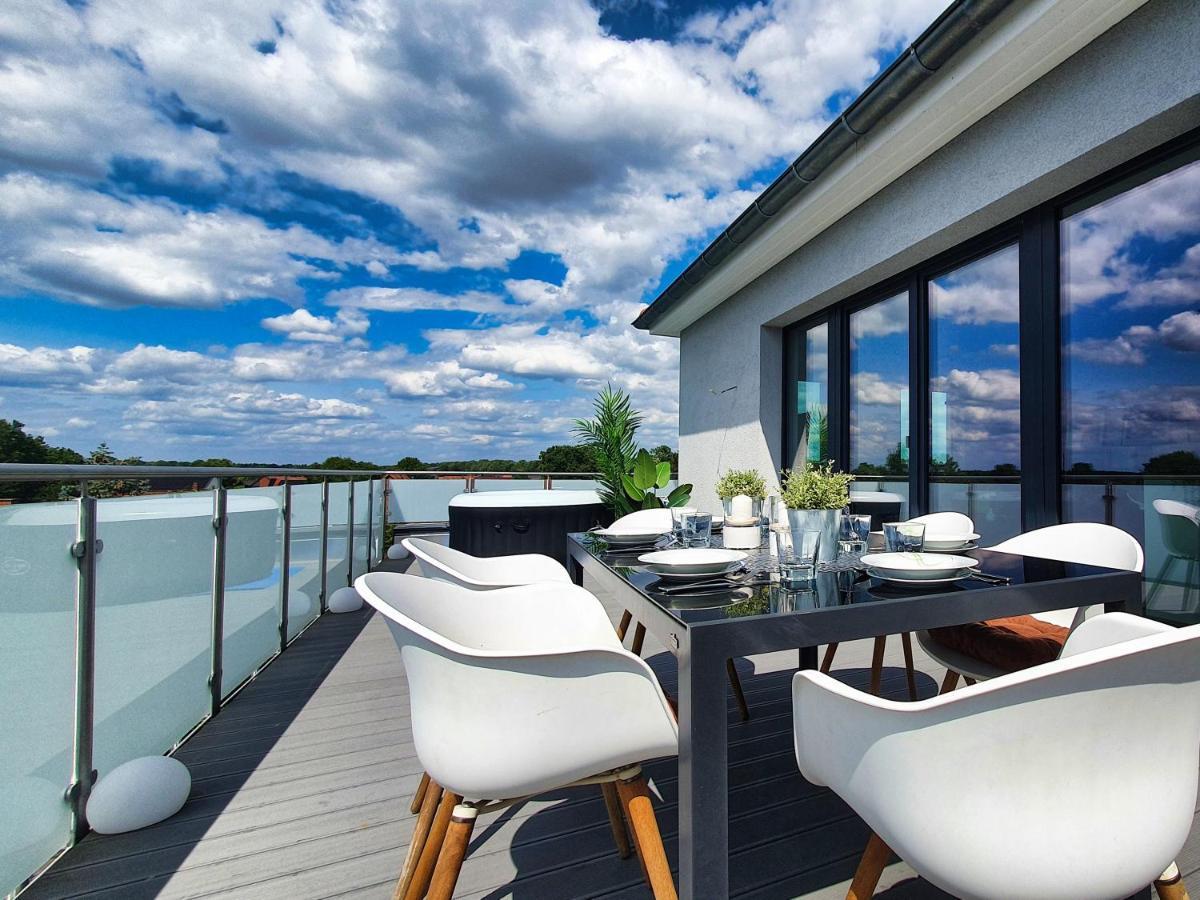 Penthouse Mit Whirlpool Im Herzen Von Niedersachsen Burgwedel  Esterno foto