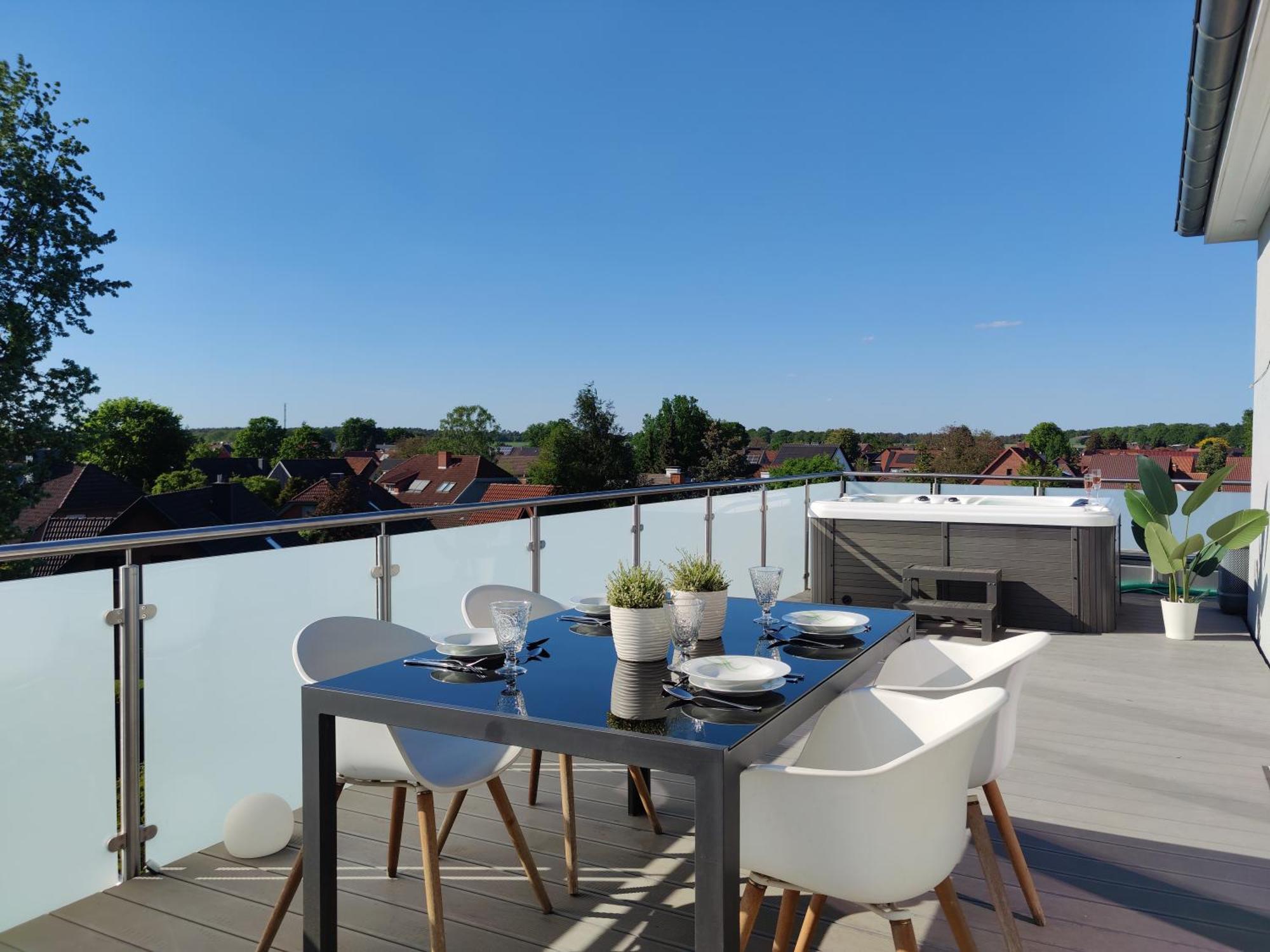 Penthouse Mit Whirlpool Im Herzen Von Niedersachsen Burgwedel  Esterno foto